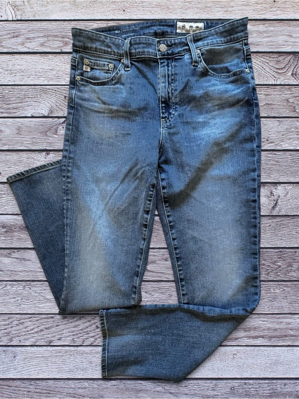 Ag Adriano Goldschmied Slim Straight Men's Jeans in Faded Blue